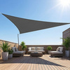 Żagiel przeciwsłoneczny szary trójkątny 3,6m ochrona UV wodoodporny +lina
