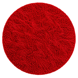 Shaggy Strado Round Carpet 180x180 BloodyRed (Bright Red)