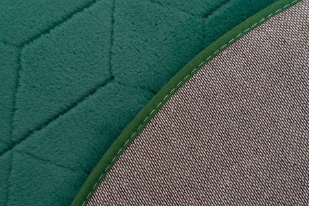 Dywan okrągły Rabbit 3D pluszowy miękki jedwabisty futro królika 160, zielony