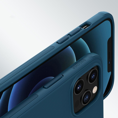 Etui magnetyczne Nillkin Frosted Pro Magnetic do Apple iPhone 12 Pro Max (Niebieskie)