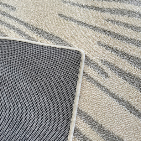 Dywan 140x200 do salonu pętelkowy duży japandi nowoczesny ciężki gruby POLO, szary