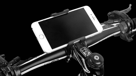 Mocny metalowy uchwyt na telefon na kierownicę rower hulajnoga solidny, czarny
