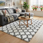 Dywan do salonu shaggy DECOR antypoślizgowy miękki puszysty modny 140x200, biały