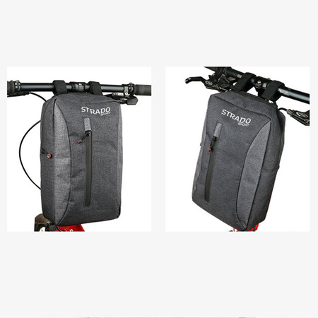 Duża torba na bagażnik 2w1 plecak na kierownicę rower hulajnoga 3L, czarna