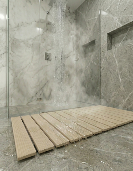 STRADO bathroom non-slip mat for shower wading pool sauna 43x60cm