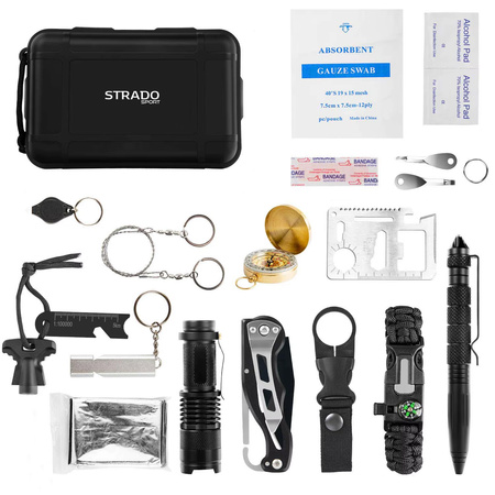 Survival multitool 18in1 STRADO with axe durable military travel tools XXL