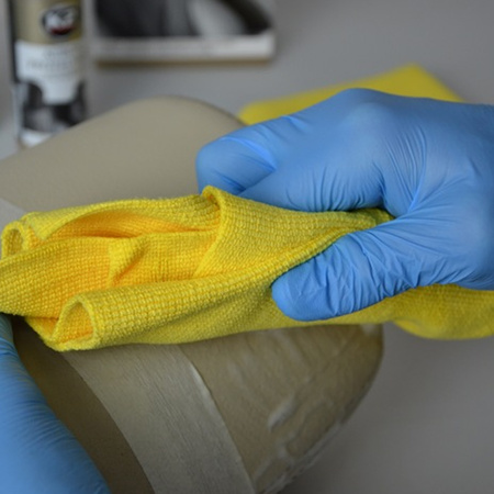 K2 AURON BRUSH szczotka do czyszczenia skóry i tapicerki G450 detailing PRO, złoty