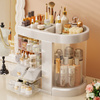 Organizer Maya clear casket for cosmetics and jewelry 4 drawers rotating lid elegant design