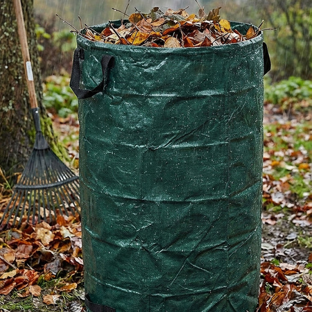 Worek kosz ogrodowy z uchwytami mocny na odpady liście trawę gałęzie 235L