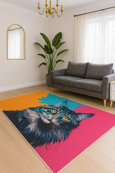 Dywan gamingowy 3D Main Coon 100x150 cm - nowoczesny wzór 3D do pokoju gracza