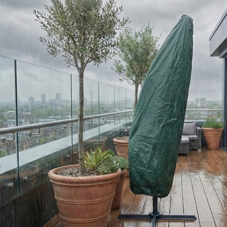 Pokrowiec ochronny na duży parasol ogrodowy na wysięgniku osłona futerał