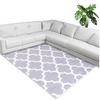 NOVO Strado modern carpet for living room delicate grey velvet pattern Morocco Grey 160x200 cm