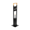 Metal toilet paper stand 2-in-1 free standing toilet brush