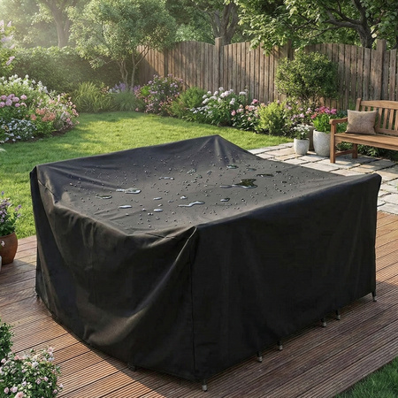 Pokrowiec na meble ogrodowe stół krzesła wodoodporny mocny 300x200x80cm XXL