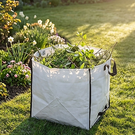 Worek kosz ogrodowy z uchwytami mocny na odpady liście trawę gałęzie 75L