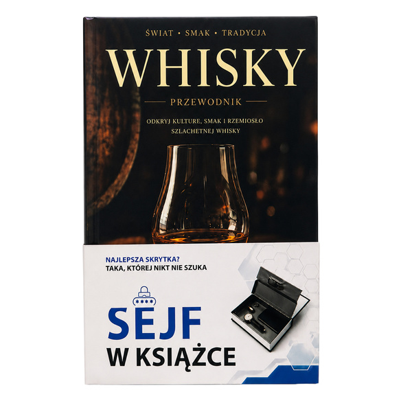 Sejf książka metalowa skrytka kasetka na pieniądze klucze biżuterię zegarki - Whisky