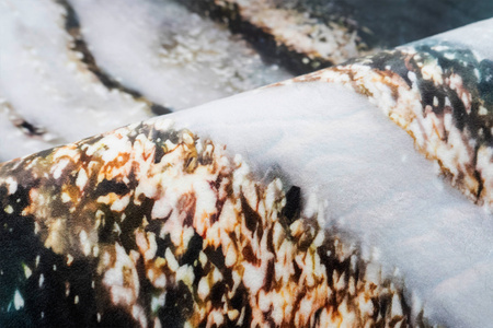 Dywan okrągły NOVO Strado nowoczesny do salonu marmurowy wzór velvet ZłotyBrzeg 80x80 cm