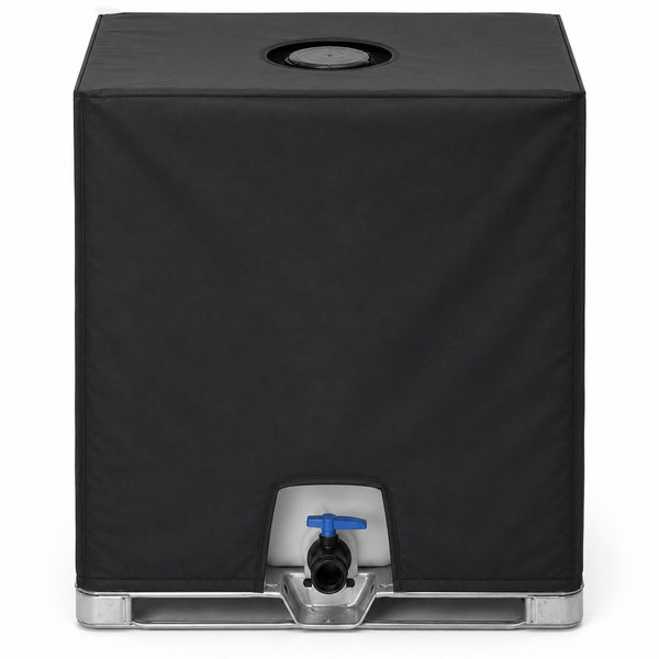 Pokrowiec na zbiornik IBC 1000L mauzer 100x120x116 cm czarny