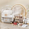 Elegant casket organizer Gloria for cosmetics and jewelry acrylic white with drawers