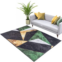 NOVO Strado modern carpet for living room marble pattern velvet Green Marble 160x200 cm