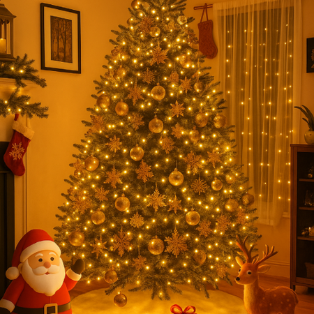 Lampki choinkowe 192 LED biały ciepły