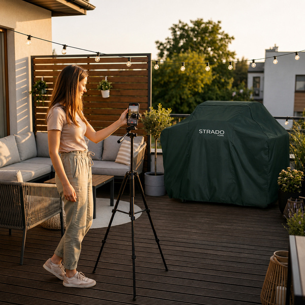 Pokrowiec na grill 190x71x117 cm wodoodporny ochrona UV zielony