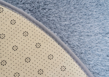 Dywan Okrągły Alpaca antypoślizgowy miękki nowoczesny salon 300x300, srebrny