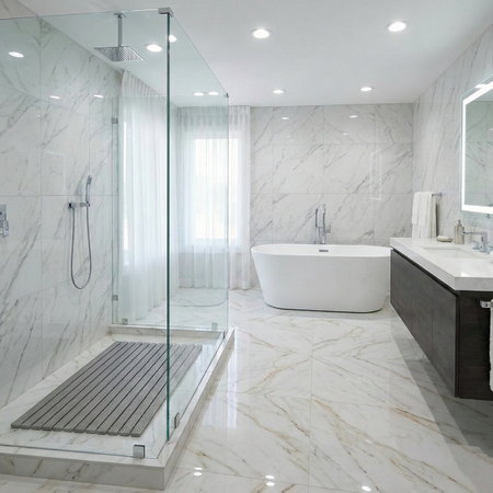 MATA łazienkowa antypoślizgowa POD PRYSZNIC brodzik do sauny basenu 43x61, szara