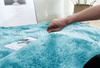 Shaggy Ombre Strado Round Carpet 140x140 OmbreBlue (Light Blue)