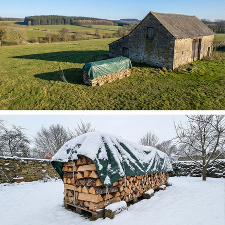 Plendeka 5x1,5 m duża gruba płachta mocna ochronna mrozoodporna wodoodporna