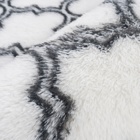 Dywan do salonu shaggy DECOR antypoślizgowy miękki puszysty modny 100x150 White Lantern