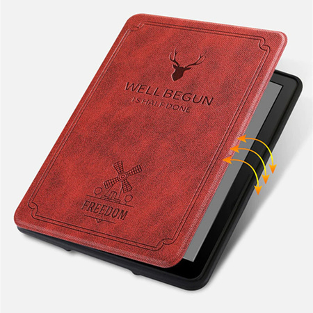 Etui Smart Motto do Kindle Paperwhite 6/ Colorsoft/ Signature Edition- coffee
