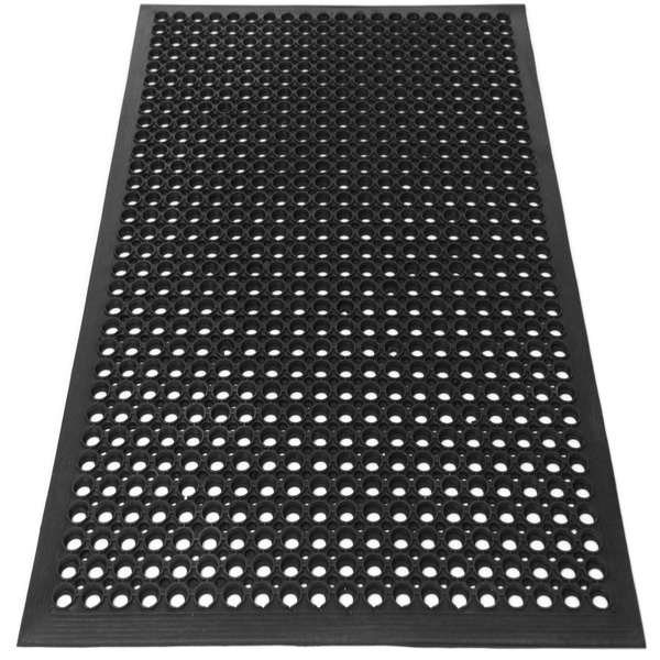 Perforated rubber floor mat 60x90cm - PRF6