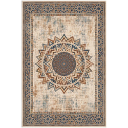 Duży dywan Mandala do salonu 200x300 orientalny NOVO antypoślizgowy miękki