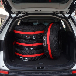 Pokrowce na opony 13-16" na koła felgi zestaw 4 szt. wodoodporne z uchwytem