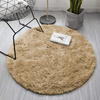 Shaggy Strado 150x150 round carpet CappuccinoCamel (Light brown)