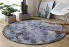 Shaggy Ombre Strado Round Carpet 100x100 OmbreSilver (Light Gray)