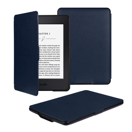 Etui Strap Case niebieskie do Kindle Paperwhite 1/2/3 z paskiem i funkcją usypiania