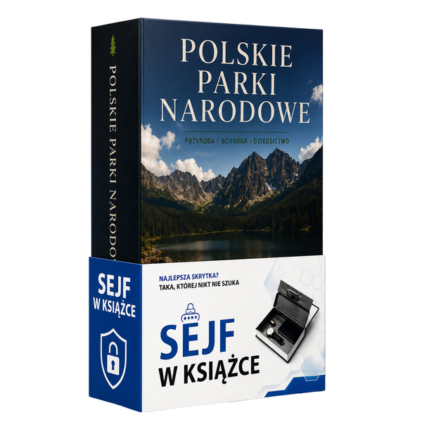 Sejf książka metalowa skrytka kasetka na pieniądze klucze biżuterię zegarki - Polskie Parki