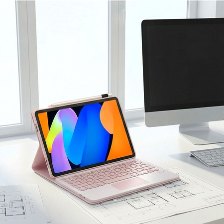 Etui i KLAWIATURA do Lenovo Idea Tab 11" ZAFR0378PL TB336FU TB336ZU 2025, różowe