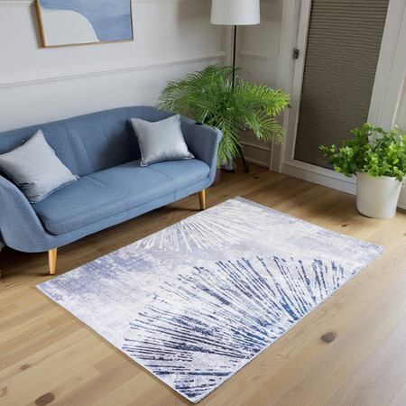 NOVO Strado carpet modern for living room delicate gray pattern velvet Gray Shine 120x170 cm