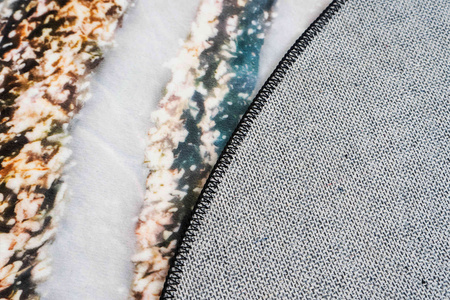 Dywan okrągły NOVO Strado nowoczesny do salonu marmurowy wzór velvet ZłotyBrzeg 150x150 cm