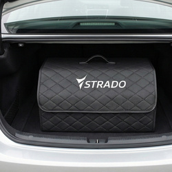 Folding large organizer for car trunk quilted trunk bag tote for shopping and tools