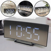 Zegar Elektroniczny Cyfrowy LED Zegarek Elektroniczny Budzik z Termometrem, biały
