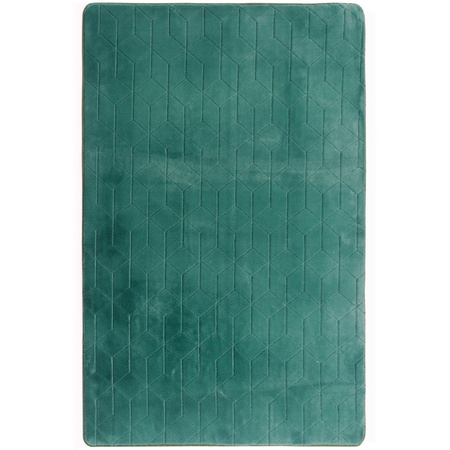 Dywan STRADO Rabbit 3D pluszowy miękki jak królik 120x170 BottleGreen