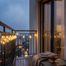 Lampki imprezowe na ogród balkon 50LED 7,5m girlanda świetlna łańcuch
