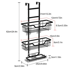 Strado Bathroom shelf hanging on glass