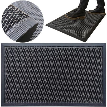 Wycieraczka STRADO siatka 3d pod drzwi do butów mata gumowa 80x150 gruba XL