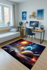 Dywan gamingowy 3D Strado Kosmos 140x200 cm planety gwiazdy galaktyki
