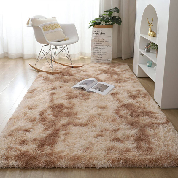 Dywan Ombre Shaggy 200x250 cm, beżowy OmbreCamel - miękki do salonu i sypialni
